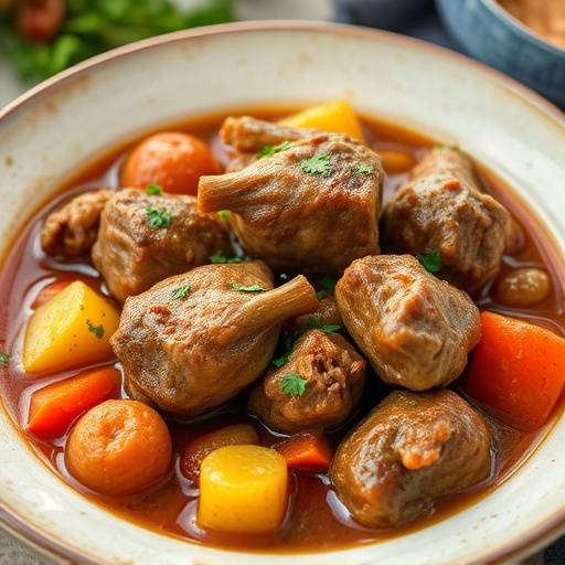 Bredie, a South African stew often made with lamb and vegetables
